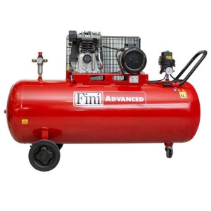 Compresor cu piston, butelie 200litri, presiune max. 10bar, alimentare 380V, putere 3Kw-4Hp, Fini MK103-200-4 - Img 2
