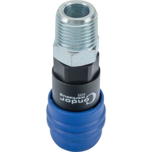 Cuplare rapidă cu aer comprimat, deblocare de siguranță în 2 trepte, 1/2" în exterior, Condor 8055 - Img 1