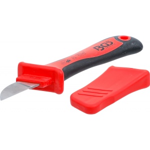 Cutit pentru dezizolat cabluri electrice cu protectie antialunecare, BGS 7965