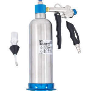 Dispozitiv pneumatic pentru curatarea filtrelor de particule sau catalizator, capacitate 650ml, furtun de aer 4x6mm, lungime 2.7m, BGS 9417 - Img 3