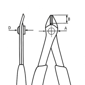 Electronic Super Knips® ESD Sfic de precizie Ø 0,2 – 1,6 mm, manşoane multicomponent, lungime 125 mm, Knipex 7803125ESD - Img 4