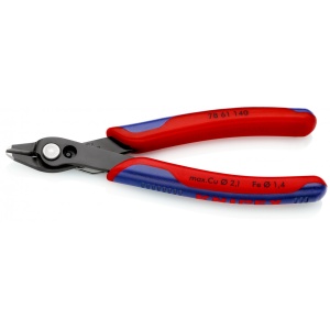 Electronic Super Knips® XL Sfic de precizie Ø 0,2 – 2,1 mm, manşoane multicomponent, lungime 140 mm, Knipex 7861140 - Img 2