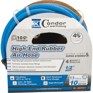 Furtun DL ø13mmx10m, cauciuc solid high-end, fără cuplare, Condor 44210-1 - Img 2