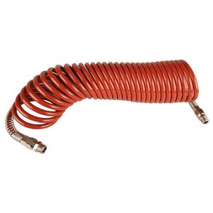 Furtun spiralat pentru nebulizator si dispersor de spuma activa, diametru interior 6mm, lungime 7.5m, armaturi cu filet exterior 1/4'', Apac U0622012