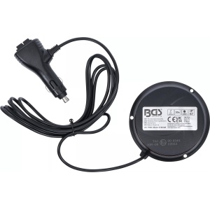 Girofar galben cu magnet 12 V / 24 V Ø 130 mm, BGS 70342 - Img 2