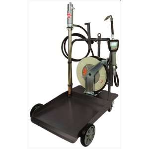 Kit carucior si pompa pneumatica pentru ulei 5:1, pentru butoi 180/220 kg, Apac 1764.P