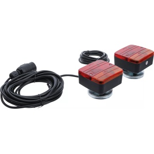 Lampi remorca cu suport magnetic | 2 piese, BGS DIY 80960 - Img 3