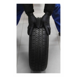 Manusi mecanic auto, nitril negre - 8 mil, marimea M, 100 buc, Satra S-M9GLD - Img 4