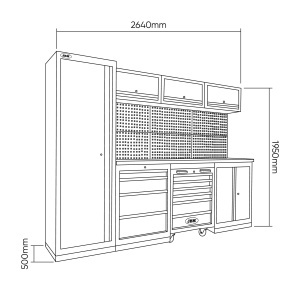 Mobilier modular pentru Atelier JBM SERIE446 - Img 4