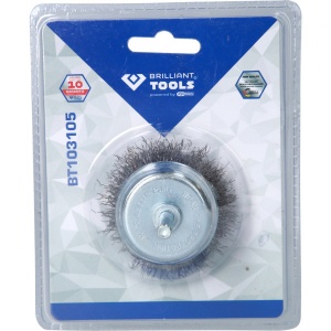 Perie tip cupa, Ø 50 mm cu suport 6 mm, Brilliant Tools BT103105 - Img 3