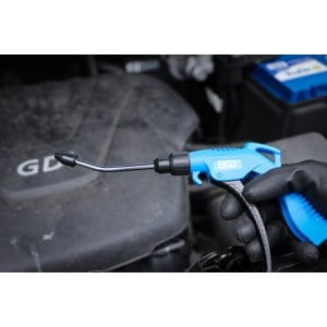 Pistol de suflat cu aer comprimat, cu 5 adaptoare, BGS 7177 - Img 6