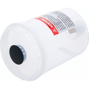 Recipient din plastic cu capac pentru tester retur injectoare BGS 62650, BGS 62650-1 - Img 4