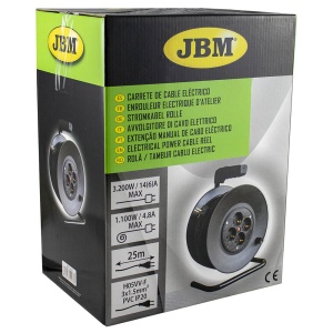 Rola prelungitor cablu electric 3 x 1.5 mm, lungime 25 m, JBM 51033 - Img 6