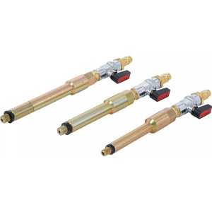 Set adaptoare pentru umplerea camerei de ardere cu aer comprimat. M8 x 1.0, M10x1.0, M10x1.25, 3 piese, BGS 9519 - Img 1