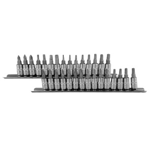 Set biti combinati cu capete tubulare 1/4", 30 piese, JBM 52908 - Img 1