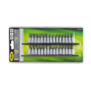 Set biti combinati cu capete tubulare 1/4", 30 piese, JBM 52908 - Img 4