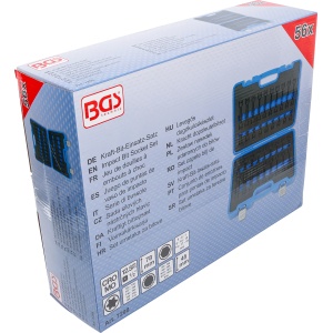 Set biţi de impact Imbus, Torx, XZN cu antrenare 1/2", 56 piese, BGS 7298 - Img 6