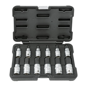 Set biti Imbus H5 - H22 mm cu tubulare 1/2", 12 piese, JBM 51260 - Img 1