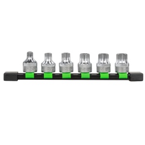 Set biti Spline (XZN) M10 - M20 cu gaura pentru suruburi de securizare, antrenare 1/2", JBM 51409 - Img 2