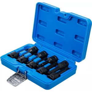 Set biti Spline (XZN) M4 - M16, lungime 75mm, antrenare 1/2" 9 piese, BGS 5482 - Img 2