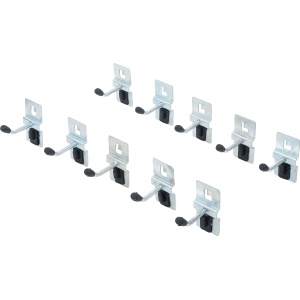 Set cârlige simple 40 mm pentru sistem de dulap, 10 piese,