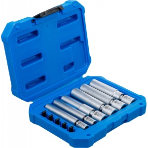 Set chei articulate 8 - 9 - 10 - 12 - 14 - 16 mm pentru bujii incandescente / bujii cu scânteie, actionare 1/4", 3/8", 11 piese piese, BGS 80000 - Img 2