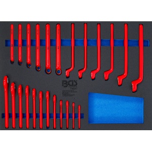 Set chei chei fixe si inelare cu cot VDE 24 buc., BGS 74641 - Img 1