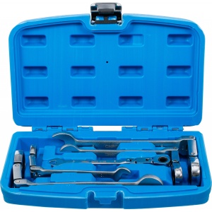 Set chei combinate cu clichet dublu articulate 8 - 19 mm, 5 piese, BGS 6181 - Img 1