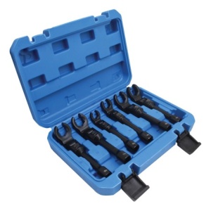 Set chei Crowfoot cu articulatie 12-19 mm, act 3/8", 6 buc, Satra S-90201 - Img 2