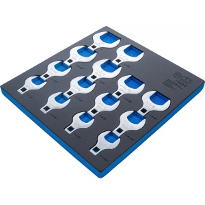 Set chei crowfoot dimensiuni în Inch 1,1/16" - 2" 14 buc., BGS 74564 - Img 2