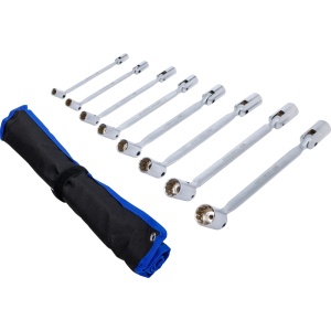 Set chei cu capete tubulare articulate in 12 colturi, 8-24mm, 8 piese, BGS 74426 - Img 3