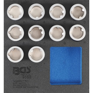 Set chei desfacut antifurt pentru roti Land Rover, 10 piese, BGS 9553