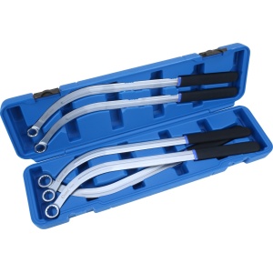 Set chei inelare in 12 puncte cu unghi dublu pentru tensionare curele, dimensiuni 13 - 15 - 16 - 17 - 19 mm, lungime 460mm, 5 piese, Condor 5471 - Img 2