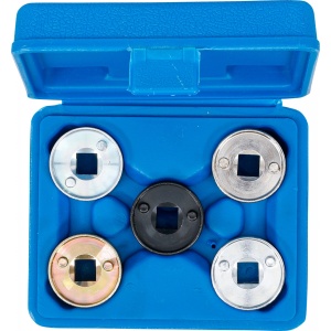 Set chei pentru demontarea supapei centrale cu 4/3-cai a reglarii arborelui cu came pentru VAG, 5 piese, BGS 70112 - Img 2