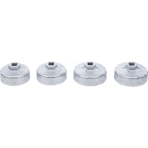 Set chei pentru fitre de ulei, 65 mm x 14 laturi, 67 mm x 14 laturi, 74 mm x 14 laturi, 75 mm x 15 laturi, BGS 8384 - Img 2