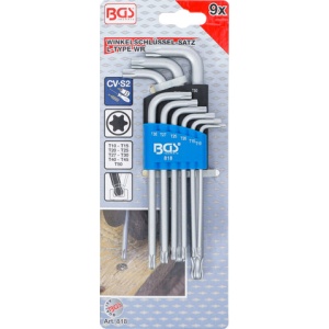 Set chei Torx cu cap sferic T10 - T50, 9 piese, BGS 818 - Img 4