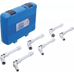 Set chei tubulare articulate pentru bujii incandescente, 8 - 16 mm, antrenare 10 mm(3/8'), 6 piese, BGS 2986 - Img 1