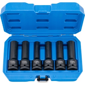 Set chei tubulare de impact, 6 piese, 3/4", profil E / 12 vârfuri, Condor 5226 - Img 1