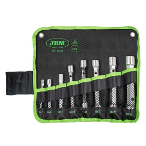 Set chei tubulare duble extralungi 6-22 mm, 8 piese, JBM 53420 - Img 1