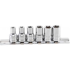 Set chei tubulare Profil Torx Plus, antrenare 6,3 mm (1/4"), 6EP - 12EP, 6 piese, BGS 9588