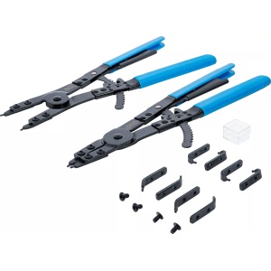 Set cleşti inele de siguranţa pentru vehicule utilitare, vârfuri interschimbabile, 400 mm, BGS 478 - Img 5