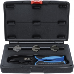 Set cleşti sertizare pentru conectoare cu mufa Solar MC3 / MC4 / Tyco, 4 piese, BGS 70003 - Img 1