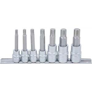 Set cu biti Ribe M6-M14, antrenare cu tubulara 3/8"+1/2", 7 piese, BGS 5185 - Img 1