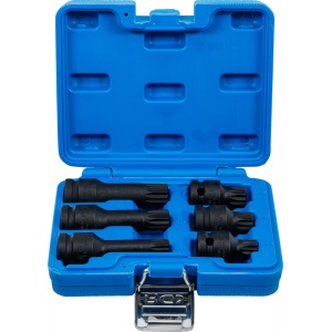Set cu biti Spline (XZN) de impact M14-M16-M18, antrenare 1/2", 6 piese, BGS 5380 - Img 1