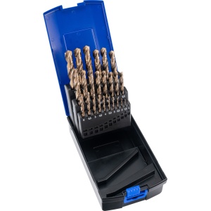 Set de burghie elicoidale, HSS-E Cobalt 5%, 25 buc., 1-13 mm, Condor 9612 - Img 2
