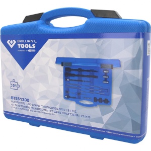 Set de curatare si curatare cu cuva si suport injector, 21 de piese, Brilliant Tools BT551300 - Img 3