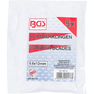 Set de lame pentru cutter de razuit BGS 364 | 0.6 x 12 mm | 5 piese, BGS 364-12 - Img 4