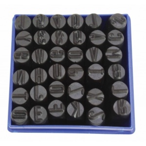 Set de perforatoare pentru numere și litere de 8 mm x 36 buc, Satra S-8NA36 - Img 3
