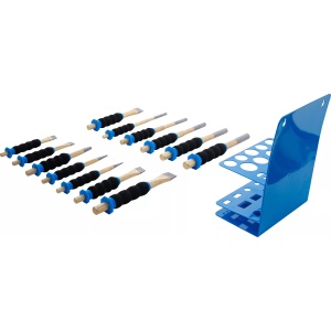 Set dornuri, dalti si punctatoare cu protectie pentru maini, 13 piese, BGS 74596 - Img 6