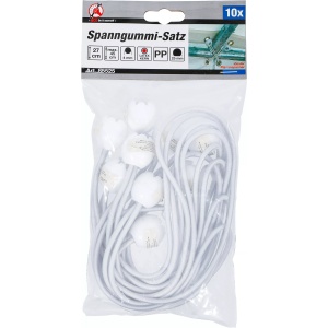 Set elastice de strângere cu bilă, lungime 27 cm, 10 piese, BGS DIY 85525 - Img 5